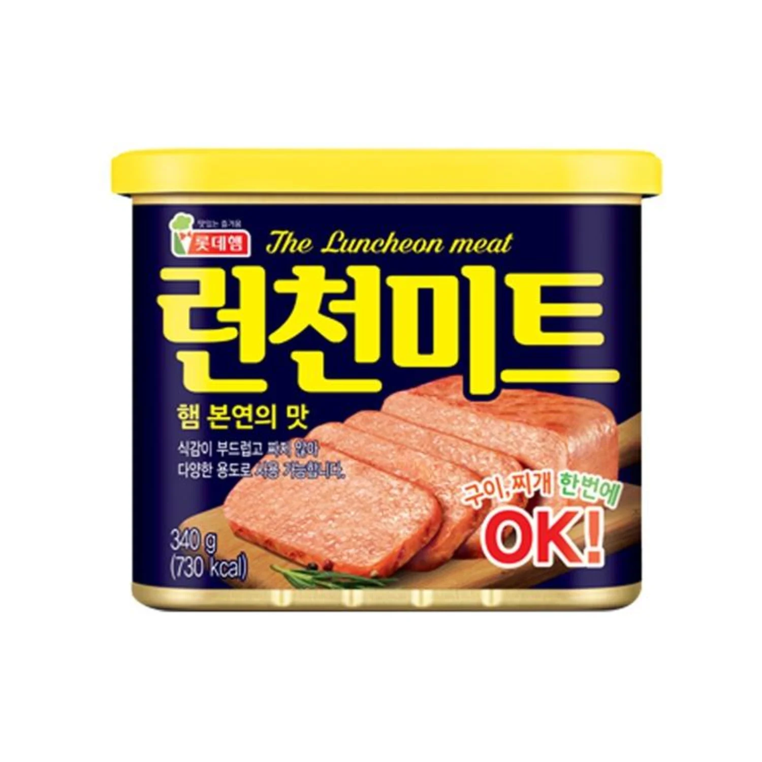 
Lotte foods Luncheon meat 340g pork luncheon meat canned Korea brands 