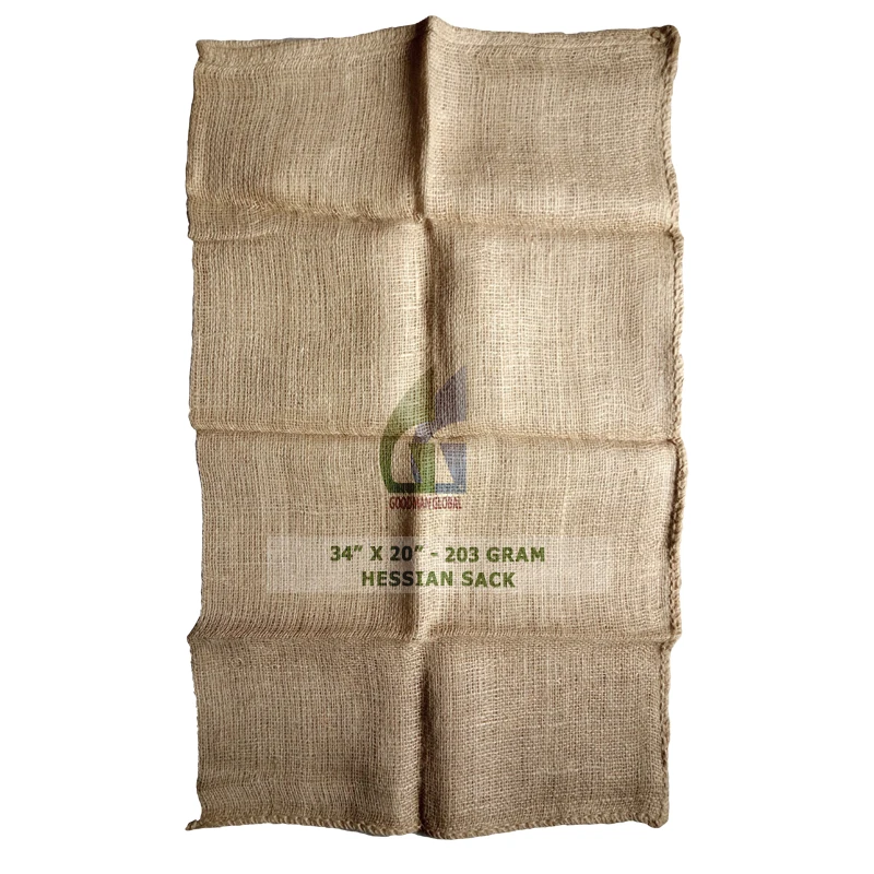 Hessian Jute Sack For Potato Vegetables 86x51cm 203g Foodgrade Burlap