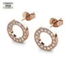 Orecchini a cerchio in argento 925 placcati in oro rosa 18K