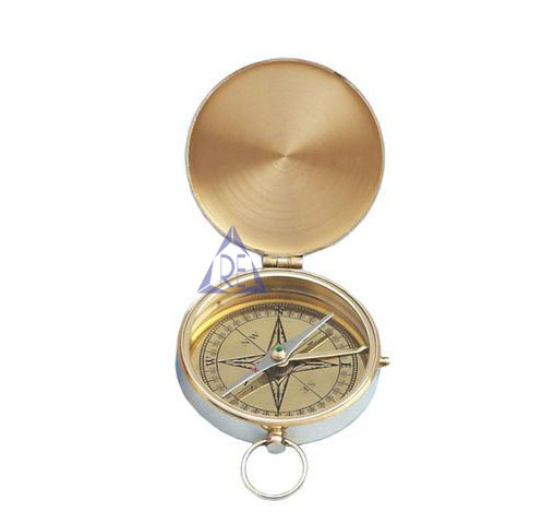 Латунный плоский компас ручной работы латунный компас Подарок на годовщину