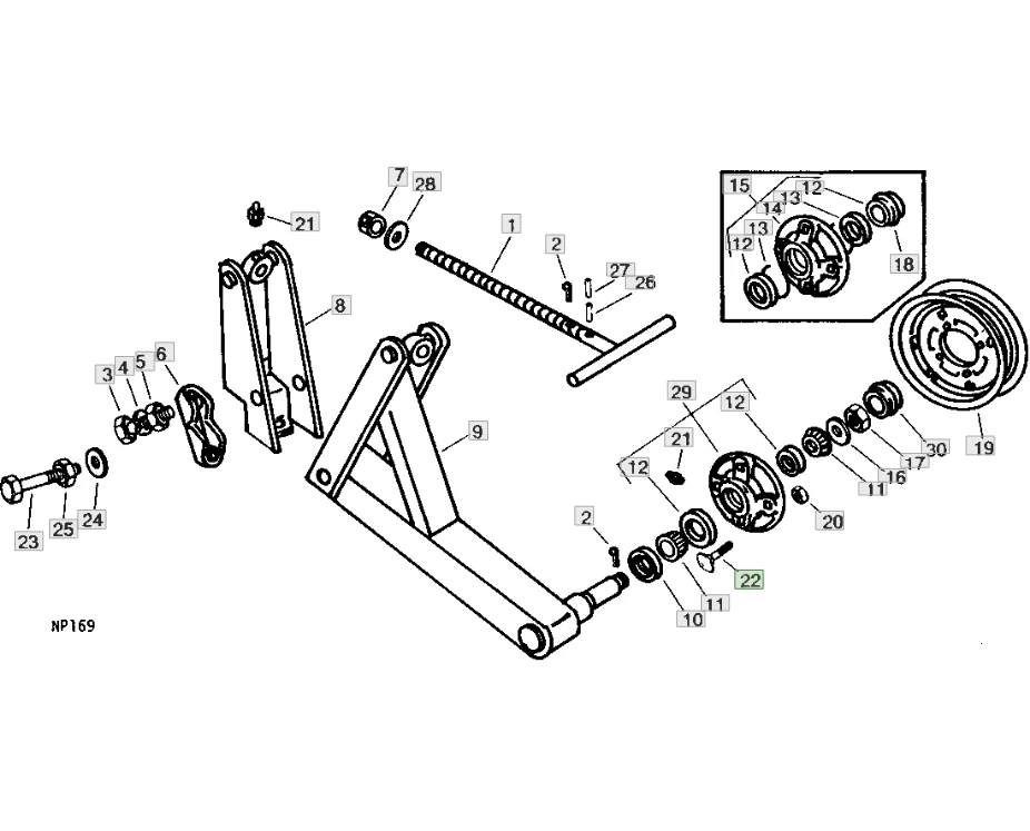 Part For Jd John Deere Tractor,Gator Bolt Part Number 03h1499 Buy
