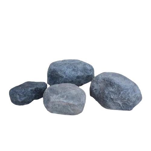 Set of Four Best Export Quality Artificial Clay Rocks Polished Landscaping Stone Decorative Stones for Garden Grouped Rocks