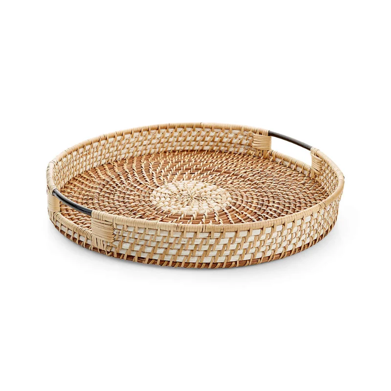 Good Quality Rattan Tray With Handle Made In Vietnam Wholesale In Bulk