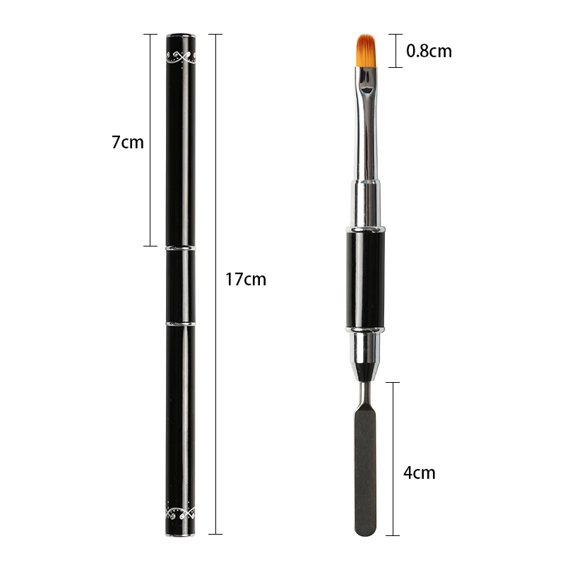 Многофункциональный Маникюрный Инструмент двусторонняя кисть для дизайна ногтей