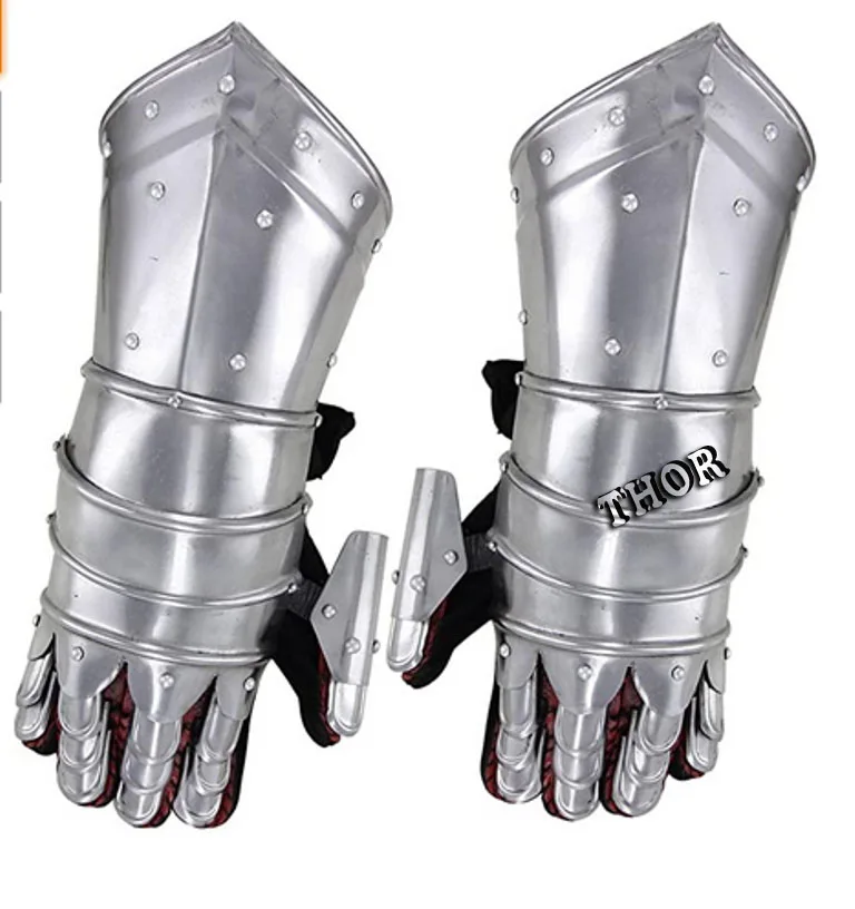 Medieval Steel Gothic Gauntlet Gloves New Antique Armour Functional Gauntlets QA 
