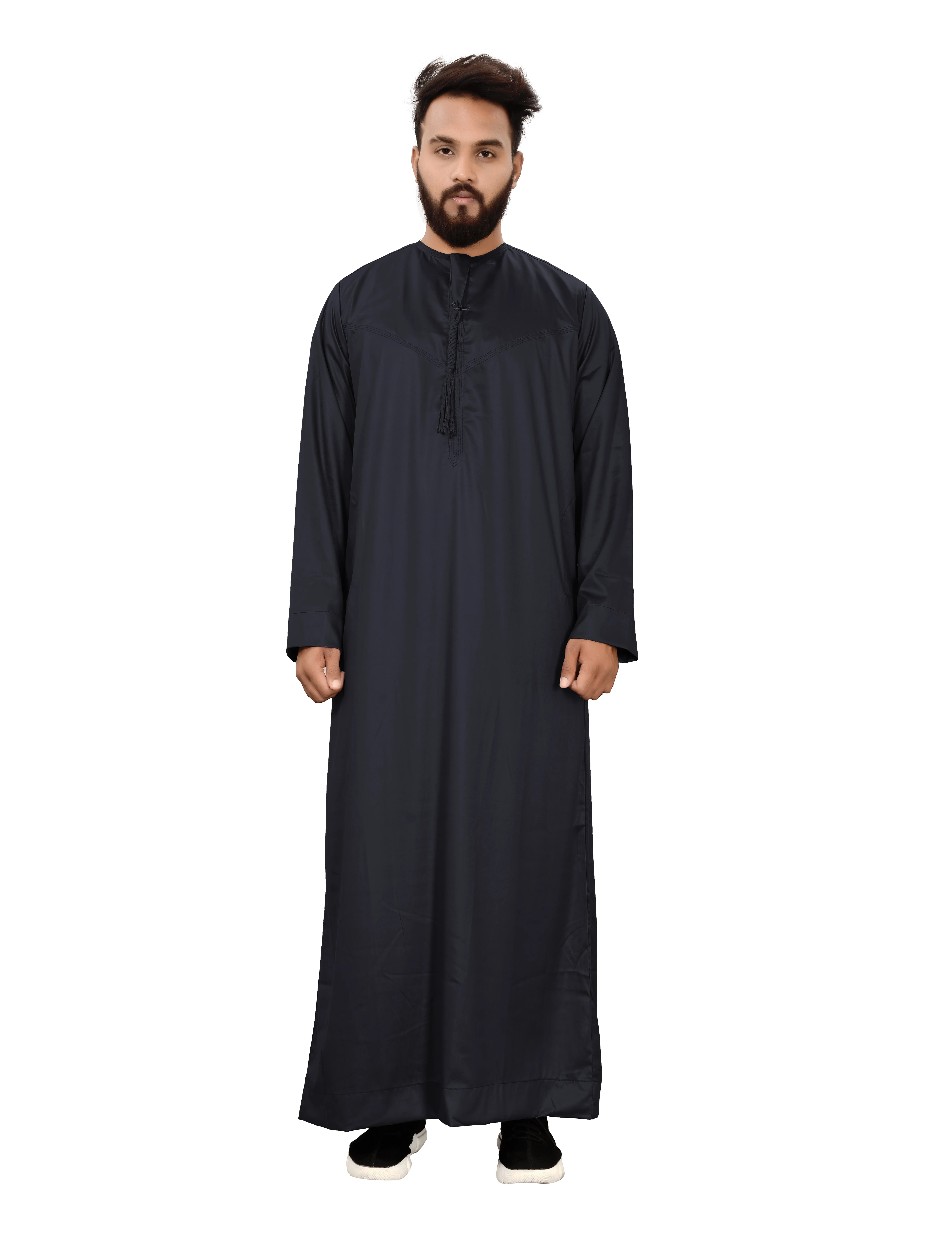 Man Boy Saudi Thobe Robe Islamic Muslim Jubba Arabic Kaftan Abaya Jelbab Dress 