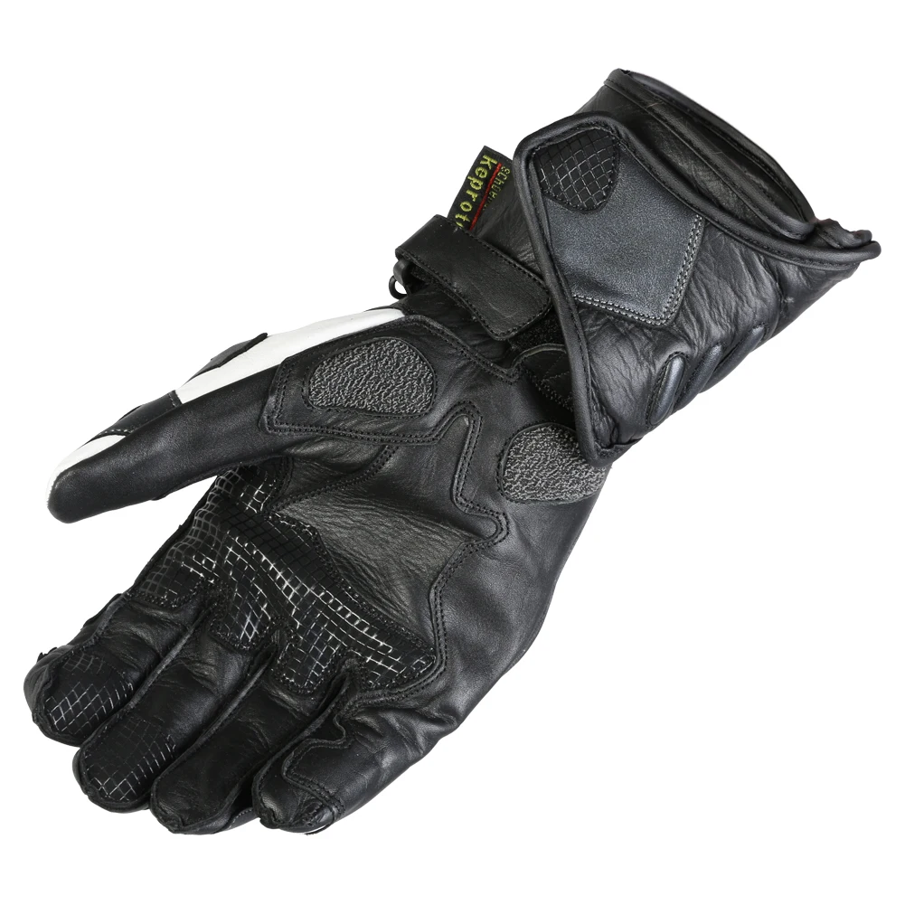 Кожаные перчатки Tex speed серые для мотоцикла защитные из воловьей