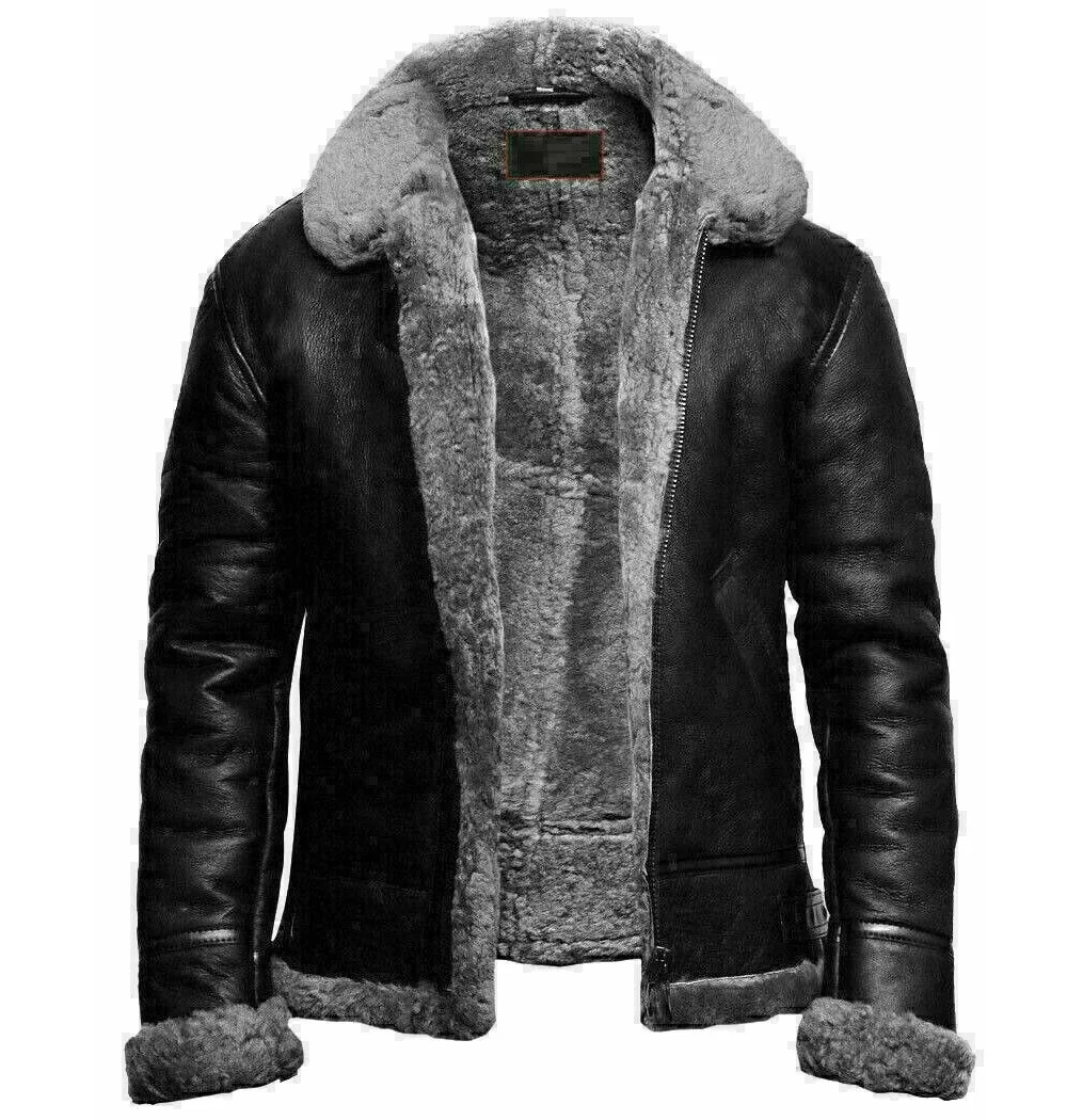 real leather flying jacket