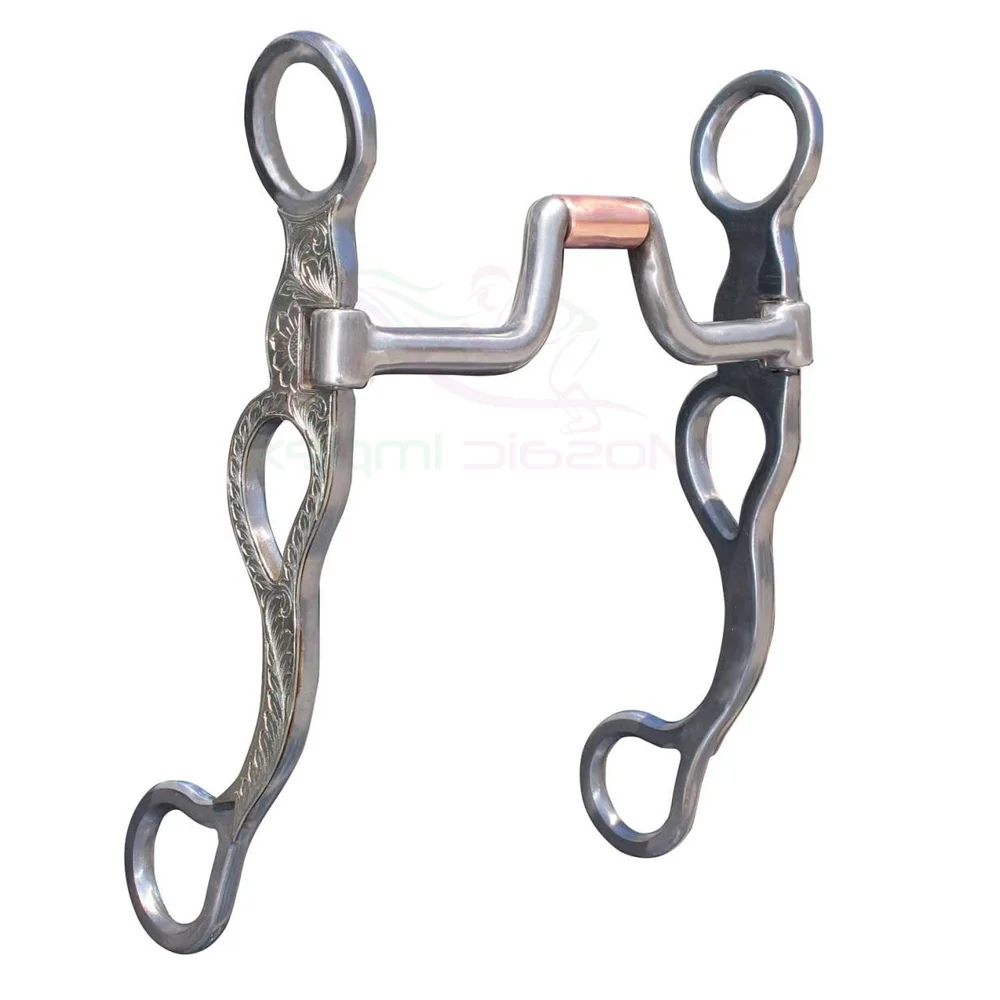 Jointed Bit Horse Chewing Mouth Roller Stainless Steel Copper Broken