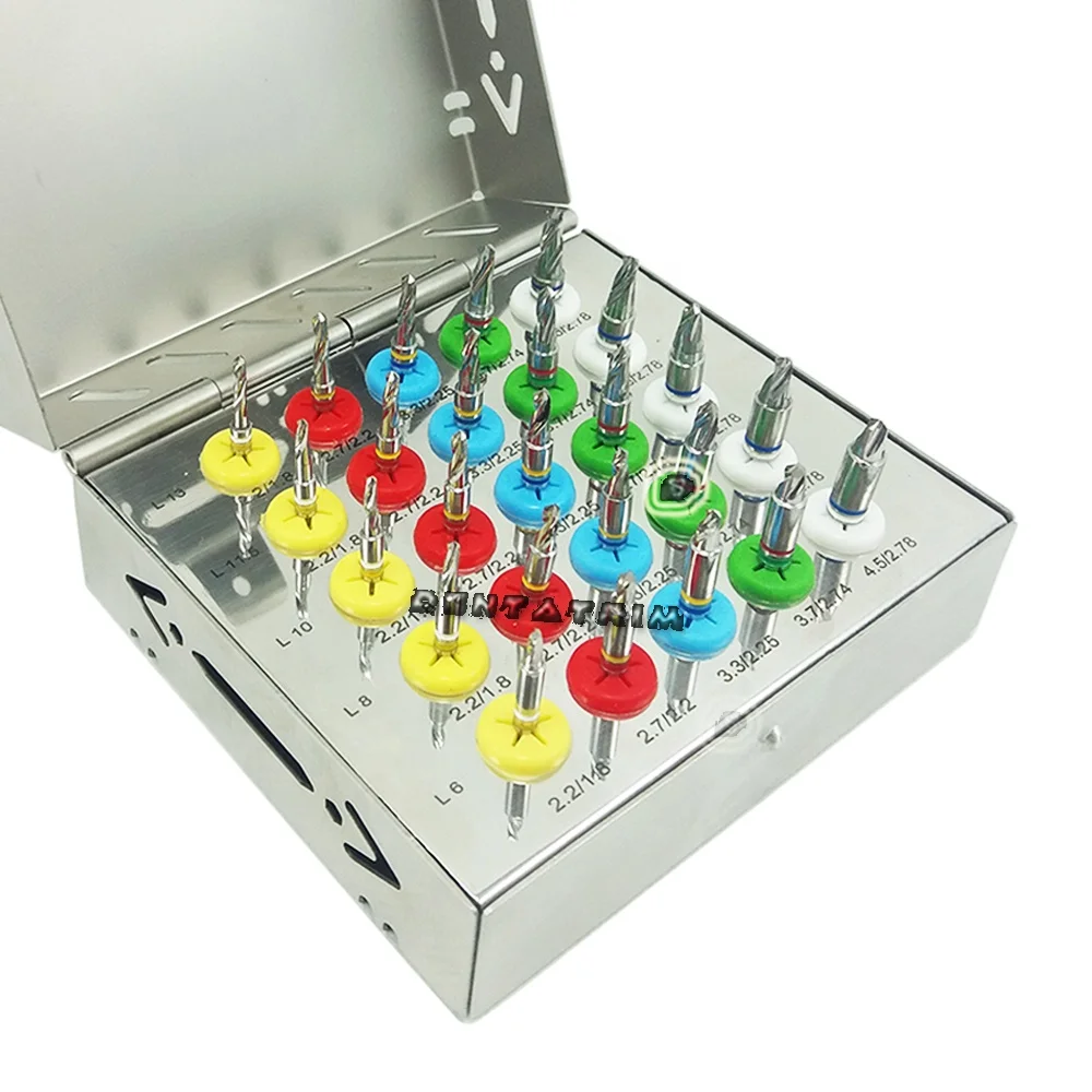 dental implant conical drill kit with stoppers high quality