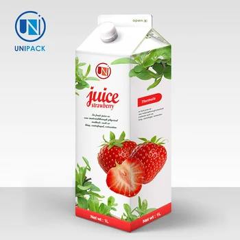 Unipack High-end Packaging Box Juice Packing Cartons Fruit Gable Top ...