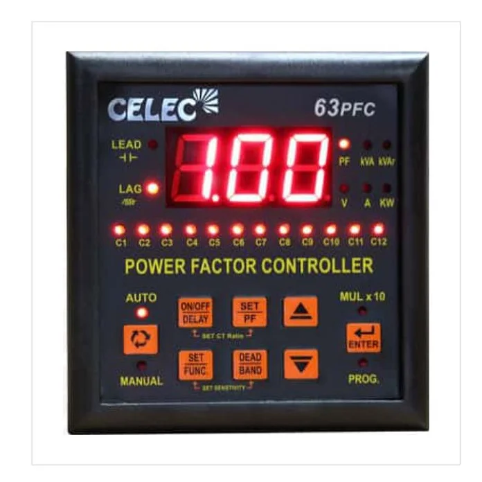 Manufacture of Advanced Technology Electrical Instruments Latest 16 Stages Power Factor Controller at Affordable Price