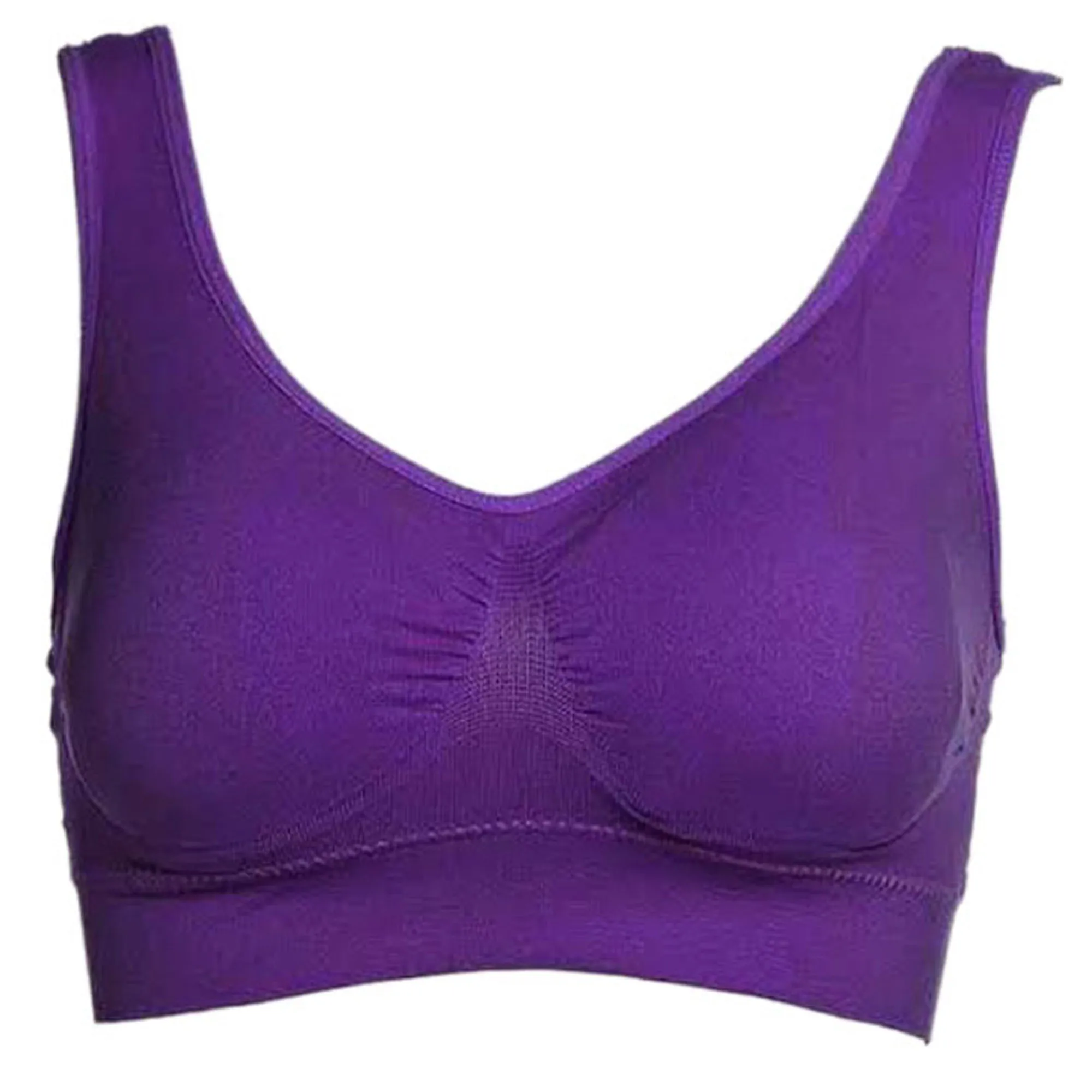 Women Padded Sports Bra Fitness Workout Running Shirts Yoga Tank Top ...