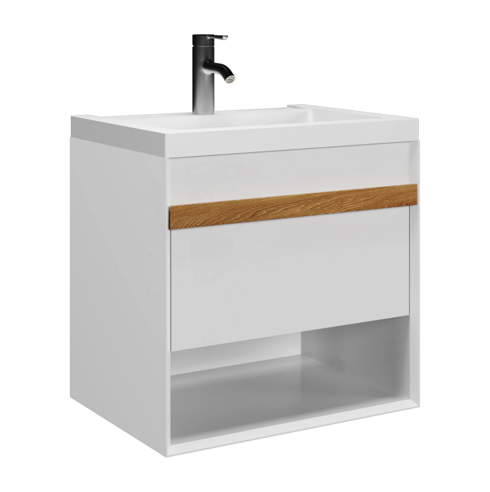 Wall Mounted Cabinet For Worktop Washbasin 1 Drawer Niche Bathroom Furniture Buy Bathroom Furniture