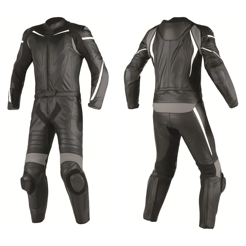 One-piece Leather Motorcycle Suit Windproof Plus Size Anti-Fall Wear-Resistant Men's Racing Sportswear Customized Colors Adults