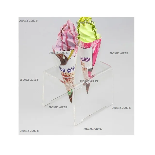 Wood And Iron Ice Cream Cone Holder/stand Marvelous Design Handmade