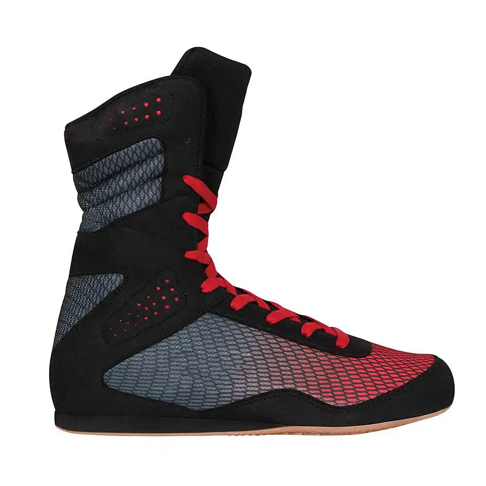 
Высококачественная боксерская обувь для мужчин, кожаная обувь черного цвета 