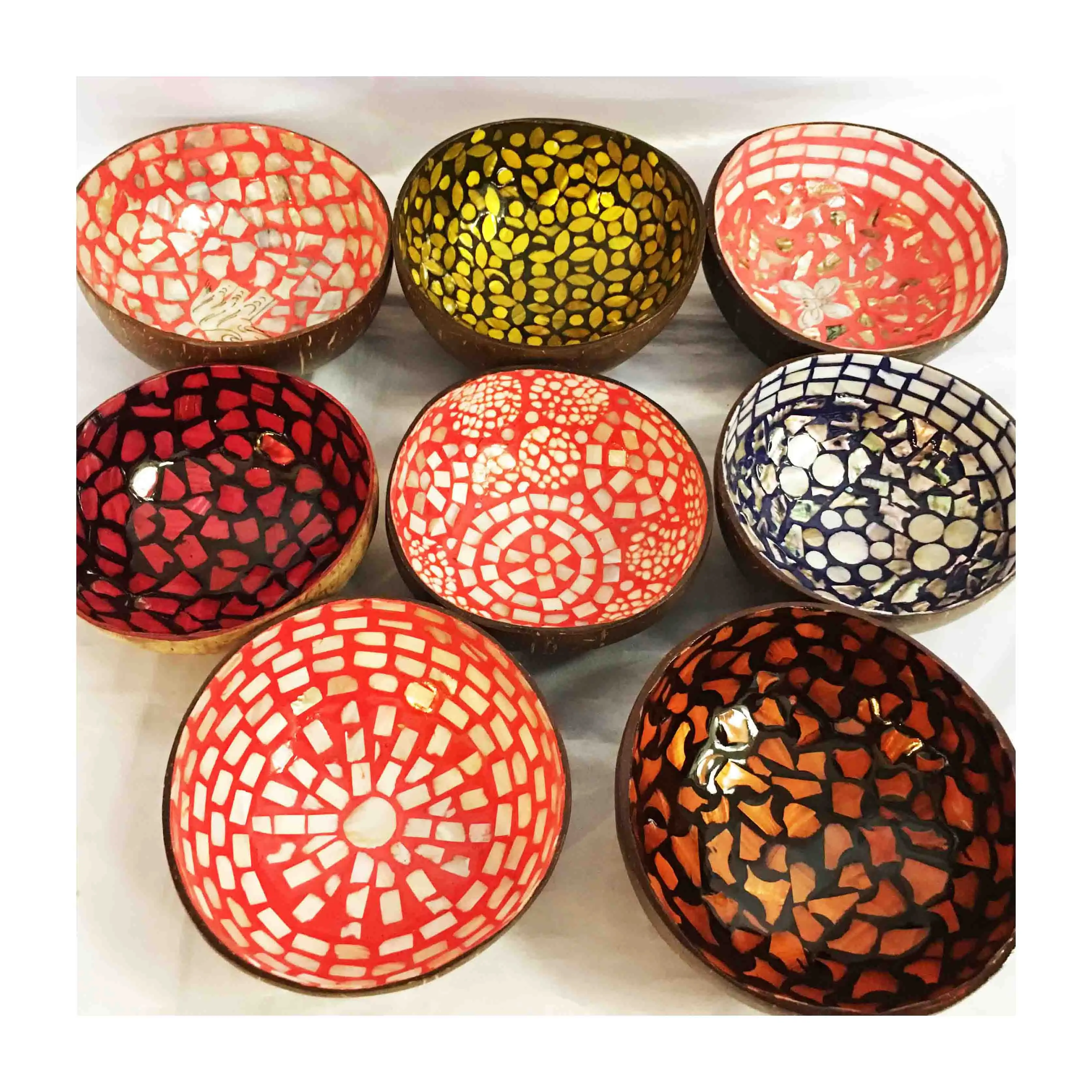 Thai VINTAGE LACQUER Round Nesting outlets BOWLS