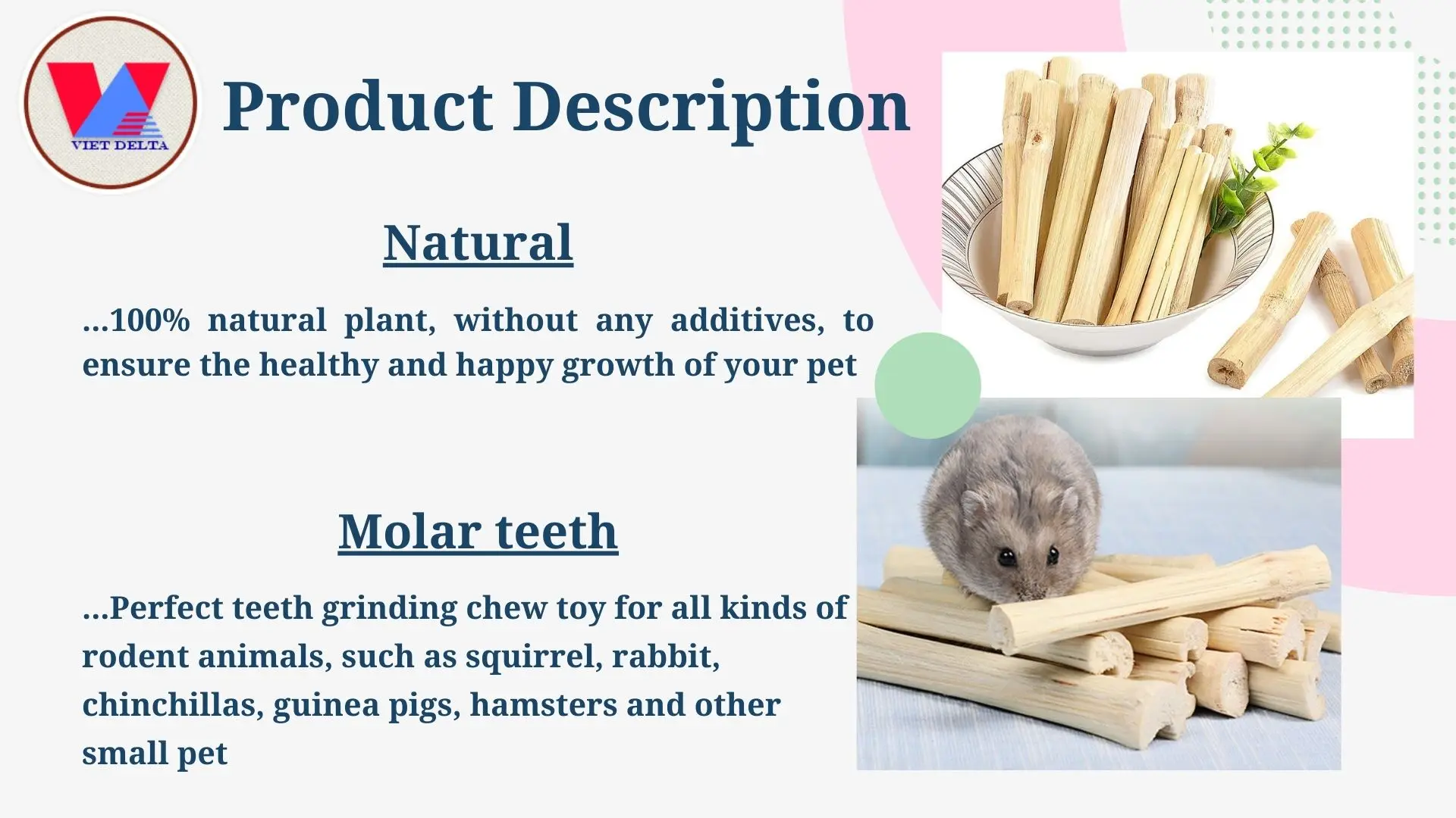 Bastoncini Di Bambù Per Animali - 500g Per Conigli, Cincillà E Roditori - Foto 3