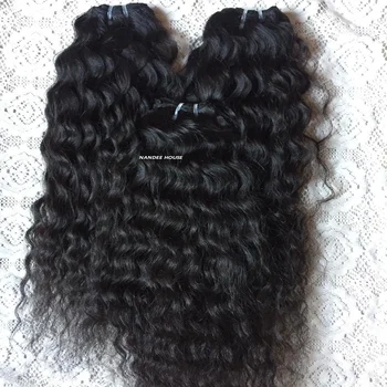 Wholesale price indian human hair , natural human hair cuticle intact aligned Brazilian Indian Curly human hair style