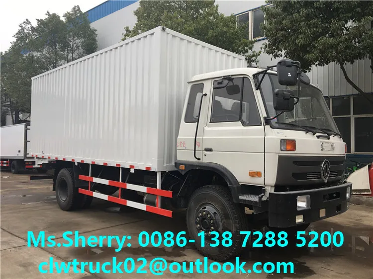 10 Tons 15 Tons DONGFENG Cargo Box Truck Van Truck for Sale in Peru