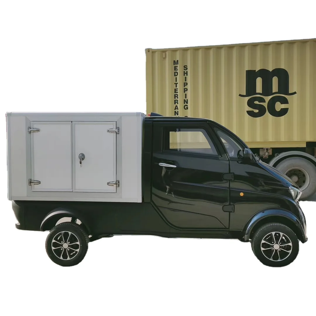 Одобренный EEC низкоскоростной электрический грузовик пикап с холодильником