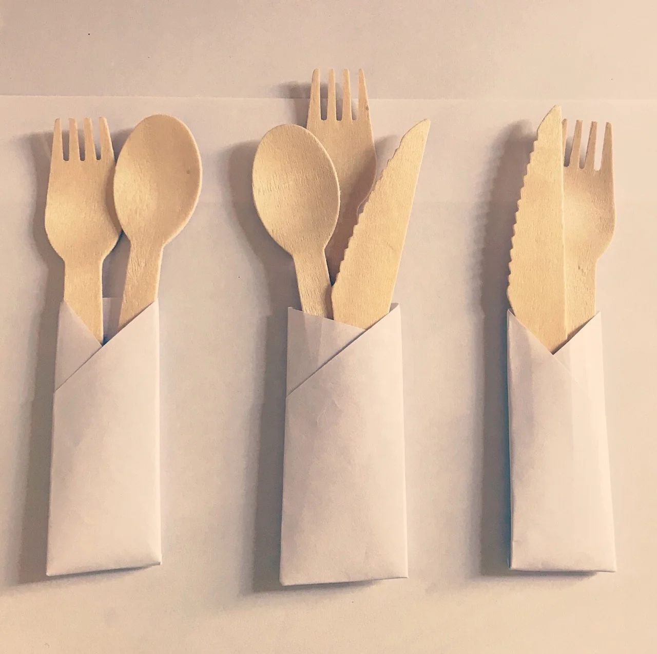 Disposable Wooden Cutlery Set Alternative To Plastic,Eco