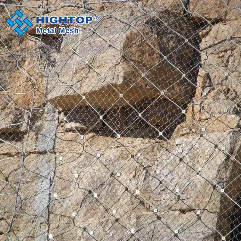 Landslide Protection Flexible Stainless Steel Wire Rope Cable Mesh Safety Net
