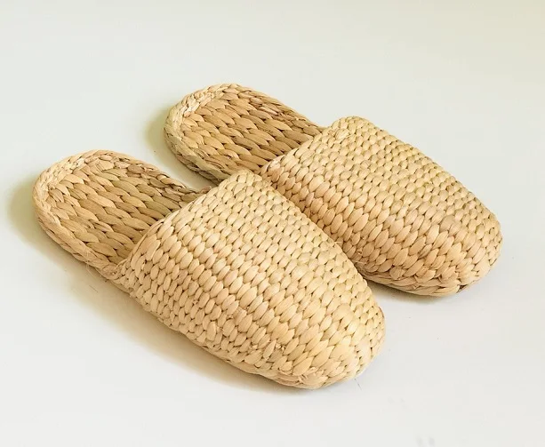 handmade fashion water hyacinth slipper for Alibaba