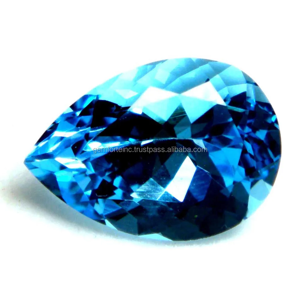 Swiss Blue Topaz Trillion Checkered deals Shape AAA Loose Gemstone - 10MM