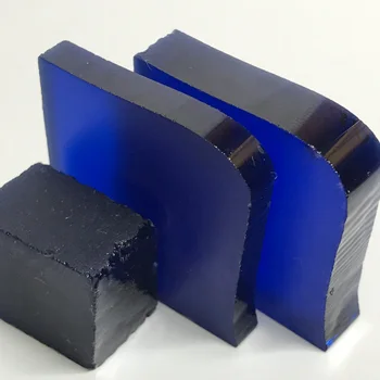 Wholesale Rough Lab Created Blue Sapphire Nano Crystal Gems Heat Resistant Raw Gemstone For Jewelry Nano Sapphire Dark