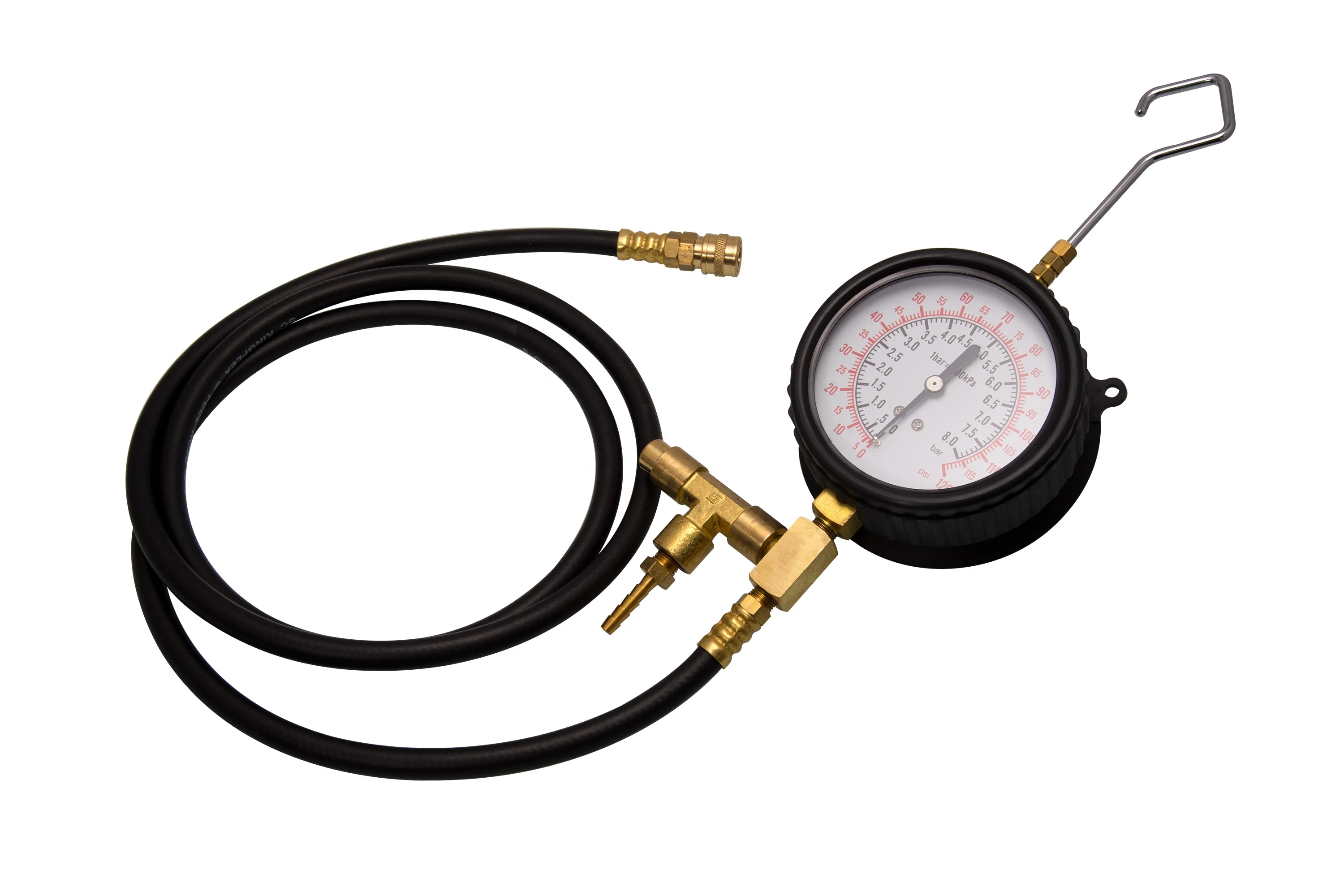 Fuel Injection Pressure Tester Kit 0-140 PSI Pro Auto Fuel Fuel Injection Pressure Tester Kit 0-140 PSI Pro Auto Fuel