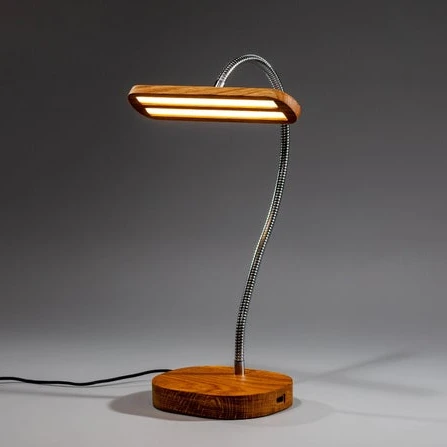 Wooden Desk LED Table Lamp