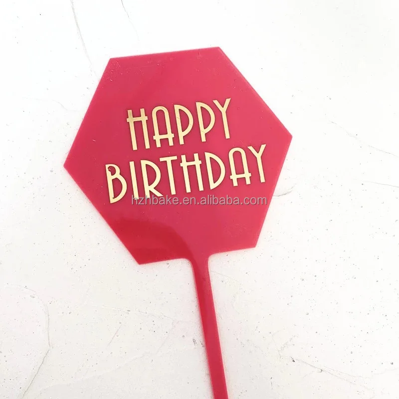 Acrylic Cupcake Toppers - Perfect for Birthday Decorations