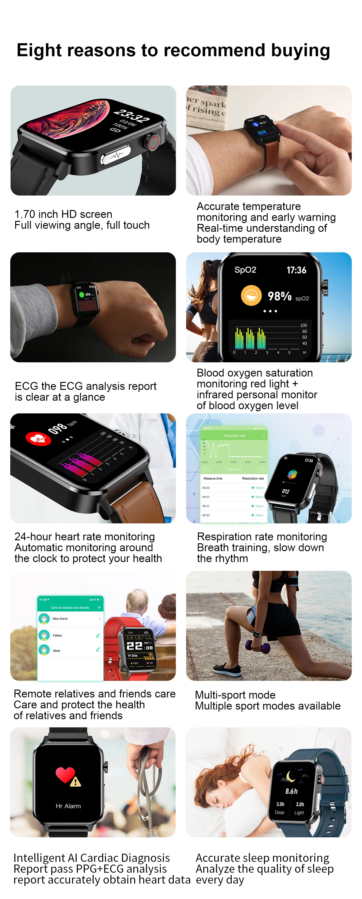 2022 ECG Smartwatch E86 With AI Medical Diagnosis Blood Pressure Call  Reminder Waterproof Smart Watch - Buy 2022 ECG Smartwatch E86 With AI  Medical Diagnosis Blood Pressure Call Reminder Waterproof Smart Watch