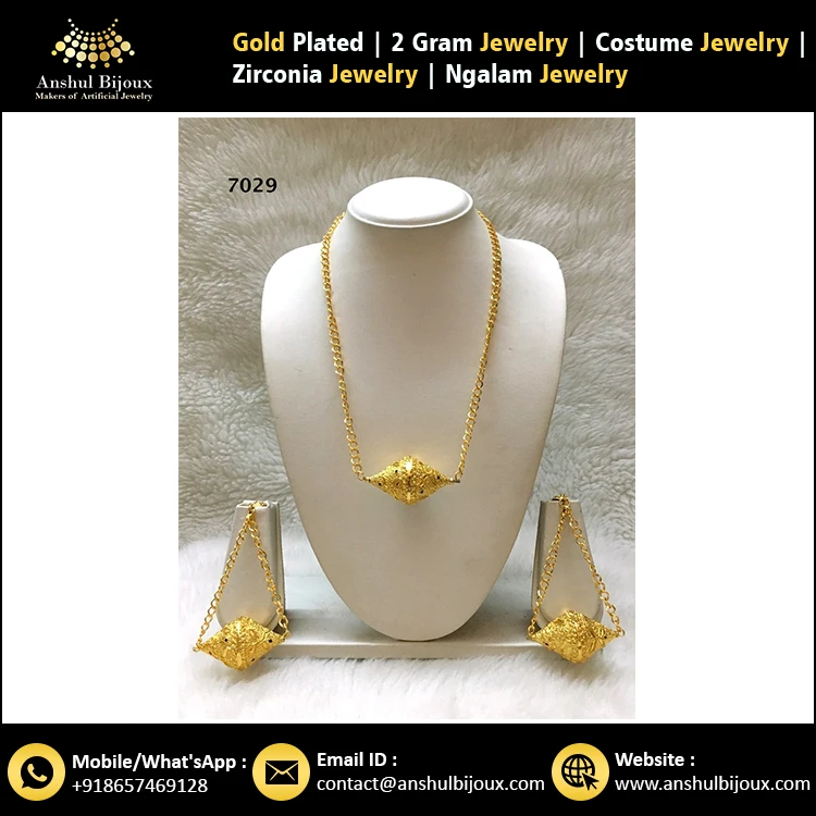 Gold Forming African Necklace Collection Traditional Gift Women Jewelry