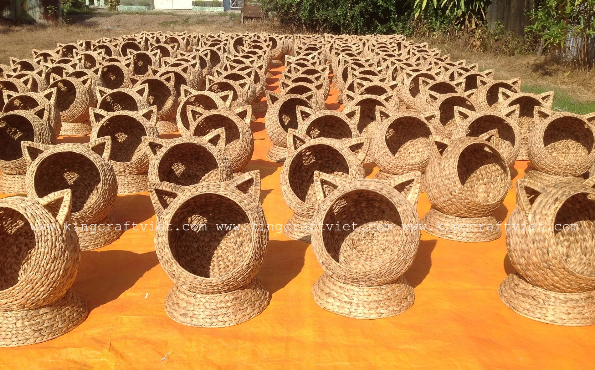 Best Seller Natural Indoor Round Rattan Wall Hanging Storage Shelf From