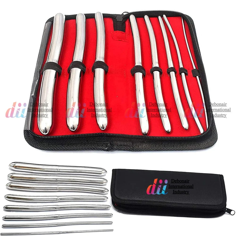 8 Pcs Hegar Uterine Sounds Dilator Set 3mm-18mm Double Ended With ...