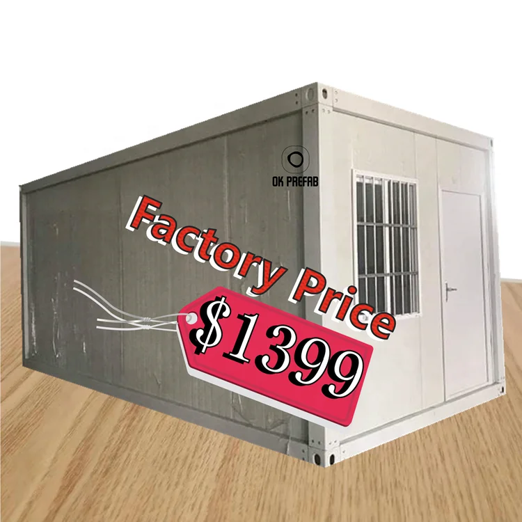 OK Prefab Folding Container Van and Portable Cabins Prefab Labor Camp for Sale