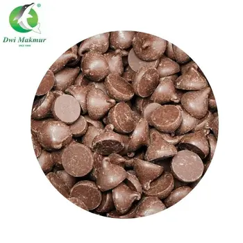 Best Seller Topping Decoration 50g dark chocolate chip for cakes biscuit with round shape from Malaysia with wholesales price
