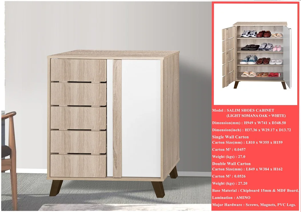 Modern Shoe Rack With 2 Doors Design Salim Shoe Made In