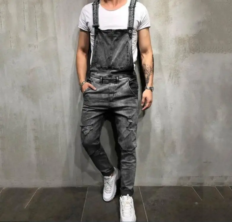 Monos Rasgados Para Hombre,Pantalones Con Tirantes,Peto Vaquero - Buy  Comprar Jeans Venta Caliente Nueva Moda Para Hombre Bolsillo Agujero  Vaqueros General Mono Largo Streetwear General Suspender Pantalones De Alta  Calidad Jean,Hombre Peto