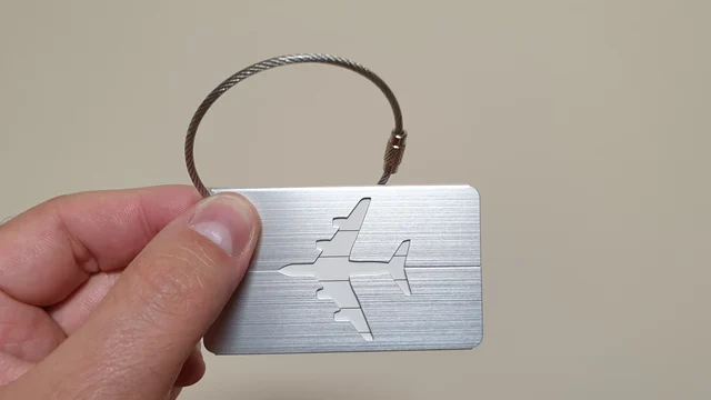 wholesale stock aluminum luggage tag custom travel airplane