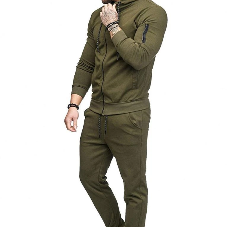 Chándal Informal Con Cremallera Para Hombre,Conjunto De Chaqueta Y  Pantalones Deportivos Atléticos Para Correr Y Trotar,Venta Al Por  Mayor,Novedad - Buy De Traje De Pista,Casual Traje De Pista,Tendencia  Superior Traje De Pista