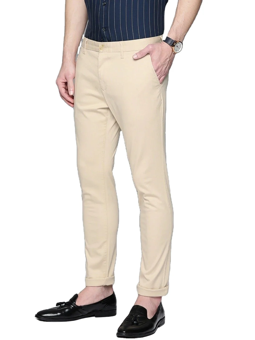 100 cotton chinos mens