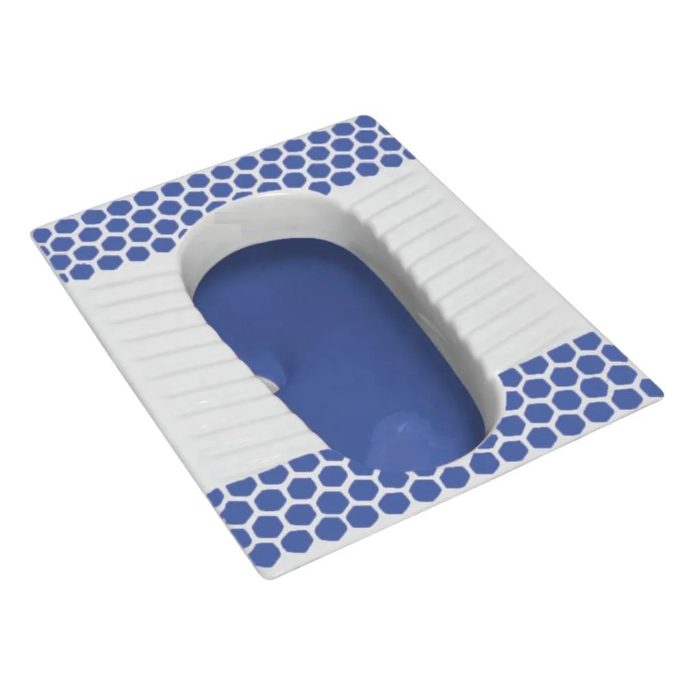 
 Керамическая санитарная посуда, форма из двух частей, квадратные сковороды, унитаз для воды, синяя двухцветная фарфоровая посуда для ванной комнаты, фарфоровый продукт  