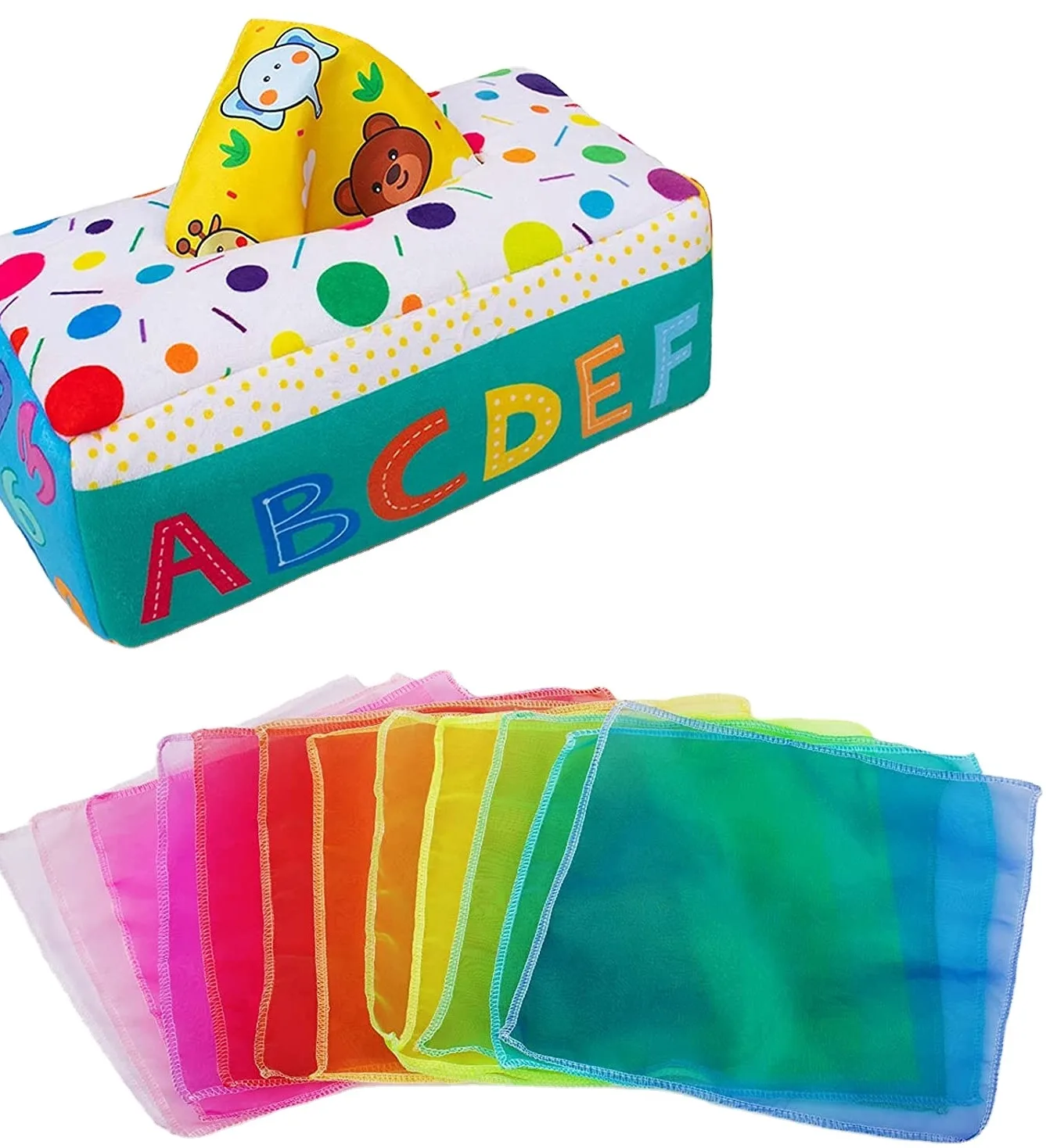 6pc Dance Scarves Juggling Mixed-coloured Sensory ToyFor Toddler/Kid TDO 
