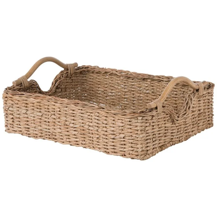 Eco-friendly Rectangular Rattan Serving Tray,Rattan Placemat Tray With ...