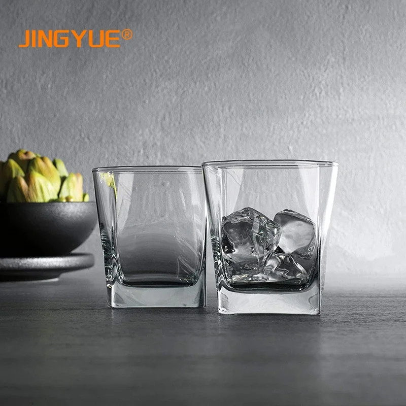 270ml Old Fashioned Drinking Glasses 9oz Heavy Base Clear Rocks Barware  Glasses for Whiskey Bourbon and Cocktail
