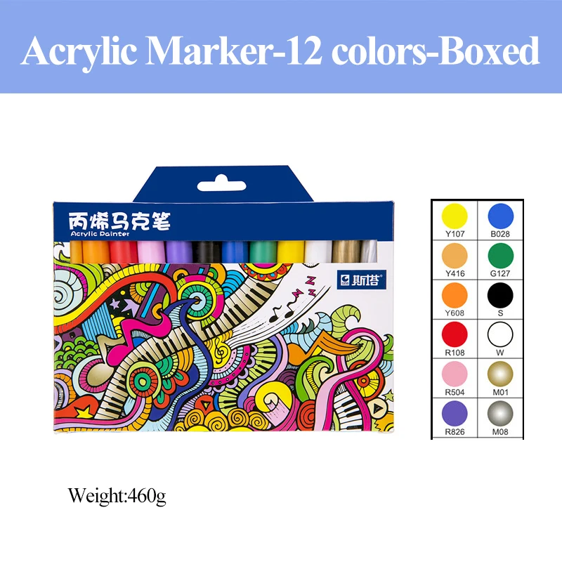 Sta 1000 12/24/36/48/50/56/64/70 Colours Water Based Acrylic Diy